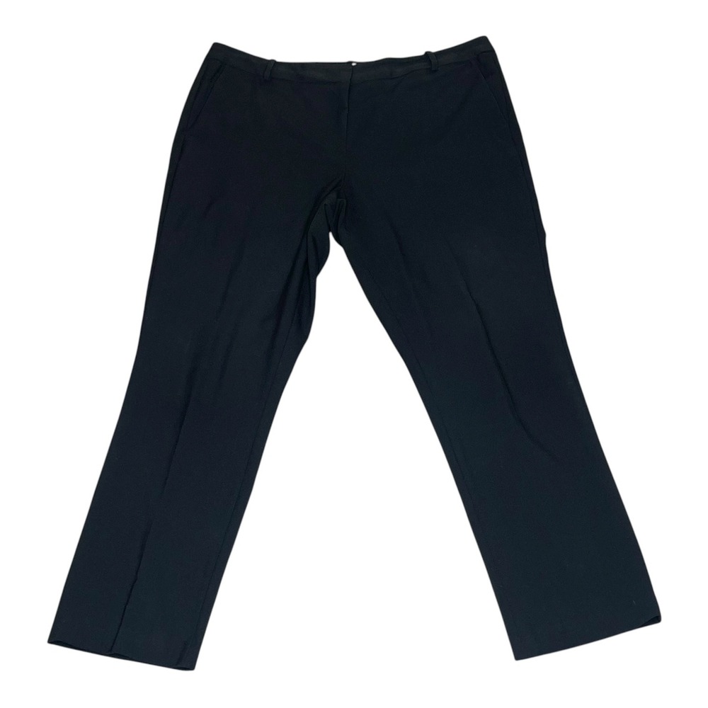NEW Calvin Klein Womens Black‎ Straight Leg Dress Pants Size 14 34x29 M3VK7250